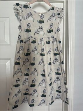 Hanna Andersson Frozen Elsa and Anna Flutter-Sleeve PJ Dress